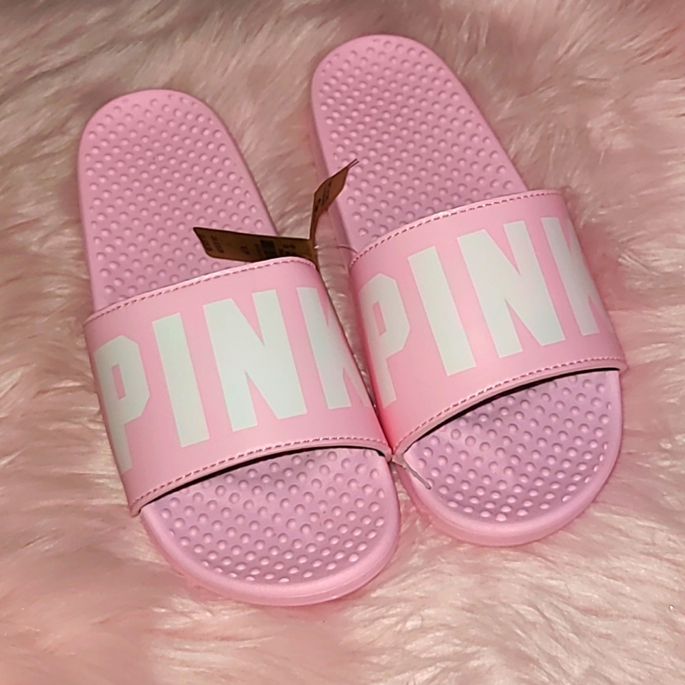 Victoria Secret pink slides